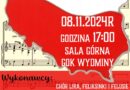 Zapraszamy do wspólnego śpiewu! 8.11.24r., godz. 17:00, sala górna GOK Wydminy.